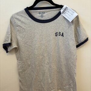 Brandy Melville John Galt Gray USA Tshirt, Size S